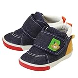 ミキハウス ホットビスケッツ(MIKIHOUSE HOT BISCUITS) 360゜かわいい セカンドベビーシューズ (13cm-14.5cm) 13cm インディゴブルー