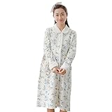 (アビコ)ABICO マタニティ ネグリジェ 冬 エレガント 綿 授乳パジャマ 花柄 授乳服 授乳口付き 前開き ゆったり 部屋着 厚手 ロング丈 ルームウェア ルームワンピース