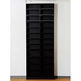 JKプラン 1cm単位で棚が調節出来る深型オープンラック 突っ張り棚 幅86cm ダークブラウン bdc-107110-db