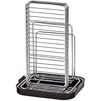 パール金属 シンプルストレージ 包丁・まな板 スタンド ブラック HB-1146