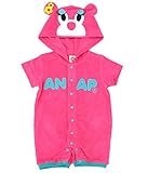 ANAP KIDS パイル着ぐるみロンパース ピンク 60
