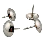 Decotacksシルバー仕上げUpholstery Nails / tacks 5 / 8inヘッド直径( Littleより小さいA Dime ) – 100個[ニッケル/シルバー仕上げ] dx05