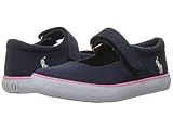 (ポロラルフローレン) Polo Ralph Lauren キッズカジュアルシューズ・・スニーカー・靴 Pamela MJ (Toddler) Navy Canvas/Carnation Pony P