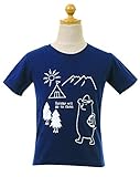 (キッズアップテンポ)kids up tempo キッズ 半袖Tシャツ【qts2423】110cm ネイビー(くま)