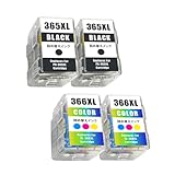 BC-365 BC-366 キヤノン用 詰め替えインク BC-365XL(顔料ブラック)×2+BC-366XL（染料3色カラー）×2 大容量 個包装 対応機種：PIXUS TS3530 / PIXUS TS3730 【YUBOYA】