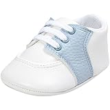（カエルフロッグ）ベビー スポーツ スニーカー 子供靴　レースアップシューズ 　赤ちゃん　快適　耐磨　柔らかい底靴　歩行練習　散歩　運動会　男女兼用　合皮　ホワイトxブルー　12-18ヶ月に対応靴　春
