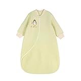 エルフ ベビー(Fairy Baby)子供用スリーパー オーガニックコットン 着る布団 寝袋春秋用 L グリーン