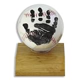 Little MVPs Handprint Baseball Keepsake Kit - Light Wood Base by Little MVPs