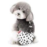 Ranphy 犬用 おむつ サスペンダー付き 子犬 猫 サニタリーパンツ 水玉 可愛い 雌犬/小型犬/超小型犬/老犬用 犬の発情期/介護用 おむつカバー 生理期 パンツ ペット マナーパンツ 女の子 犬服 感染を防ぐ 発情期用