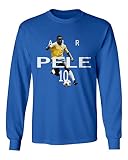 ブラジルAir Pele Tシャツサッカーメンズ長袖Tシャツ
