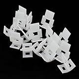 Hongma タイル レベル ロケーター 100個セット 高密度ポリエチレン製 クリップ 均一な水平を保つ 住宅資材