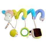 ベビーベッドハンギング 人形 ベビーキッズベアー装飾おもちゃ カラフル 出産 誕生日 プレゼント 音楽 hibote 猿