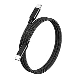 USB-C & USB-C ケーブル 1m LpoieJun【240W PD対応/USB 3.2 Gen 2x2-20Gbpsデータ転送】 8K@60Hz / 4K@240Hz 映像出力 E-Markerチップ搭載超高耐久ナイロン編み タイプC USB Type C ケーブルスマートフォン/タブレット/ゲーム機/ノートパソコンのタイプｃ機種に対応 (ブラック)
