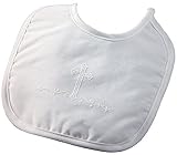 Boys Large Polycotton Bib with Screened Cross by Little Things Mean A Lot [並行輸入品]