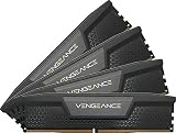 Corsair (コルセア) Vengeance DDR5 64GB (4x16GB) 6200MHz C32 Intel(インテル) 最適化デスクトップメモリ (オンボード電圧制御 カスタムXMP 3.0プロファイル コンパクトなフォームファクター ソリッドアルミニウムヒートスプレッダー) ブラック