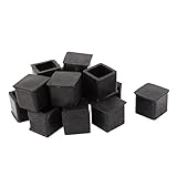 uxcell　家具保護　家具のフットパッド　椅子の足の保護パッド　家具の脚　円錐形　ゴム ブラック　20mmx20mm 15個