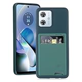 【 Agaiy 】 Motorola MOTO G64 5G/MOTO G64Y 5G 用 ケース 背面収納 耐衝撃 カード収納 モトローラ モトG64 5G スマホケース マット上質な手触り TPU シリコンカバー 薄型 軽量 全面保護ストラップホール付き 落下防止moto g64 5g 保護ケース (ダークナイトグリーン)