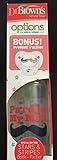 Dr Browns Special Edition Stars & Stripes 4th of July Mustache bottle and pacifier [並行輸入品]
