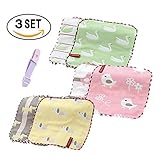 ベビー ガーゼ ハンカチ タオル スタイ よだれかけ 綿100% コットン ビブクリップ ループつき 無添加 幼稚園 保育園