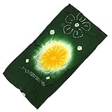 きものShop衿子 合繊絞り子ども用兵児帯 No.821 深緑 黄色 3m 日本製