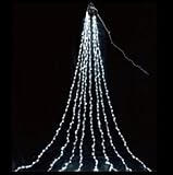 コロナ産業 LED ドレープライト640球／4m（シルバーコード） MDPA4W　LED色：白色　【イルミネーションライト】