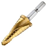 トップ(TOP) 六角シャンク スパイラルステップドリル 電動ドリル用 ゴールドタイプ 金属・金工 ESD616SG