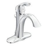 Moen 6400 Eva One-Handle High Arc Bathroom Faucet, Chrome [並行輸入品]