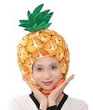 [DOKiDOKi] パイナップル 帽子 コスプレ【可愛い】 変身 マスク 頭部 被り物 ぬいぐるみ 着ぐるみ かぶりもの 可愛い キュート ハロウィン すいか 果物 フルーツ 八百屋 パイン 4014 [並行輸入品]
