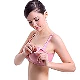 R & V女性用下着授乳マタニティブラプッシュアップ快適睡眠ブラレット US サイズ: 3L カラー: ピンク