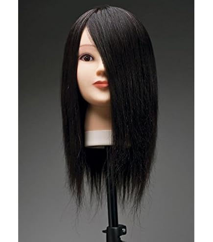 Amazon.co.jp: 14インチ（約36cm）栗色100％人毛 カットウィッグ 練習