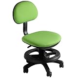 タンスのゲン 学習椅子 学習チェア ガス昇降式 チェアー 足置きリング付 子供椅子 学童椅子 グリーン 04050001 03