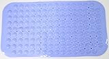 JustNile 13 " x 28 "滑り止め浴槽安全マット吸引パッド ブルー BTHMAT018