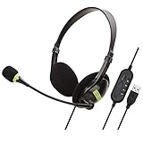 FASTER ヘッドセットusb ヘッドホン マイク付き PC用ヘッドセット ゲーミングヘッドセット ヘッドフォン usbミュート機能 有線