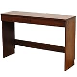 ライフスタイリングショップ 木製デスク 薄型 幅110×奥行31.5 天然木 ウォールナット ブラウン LS-523DB