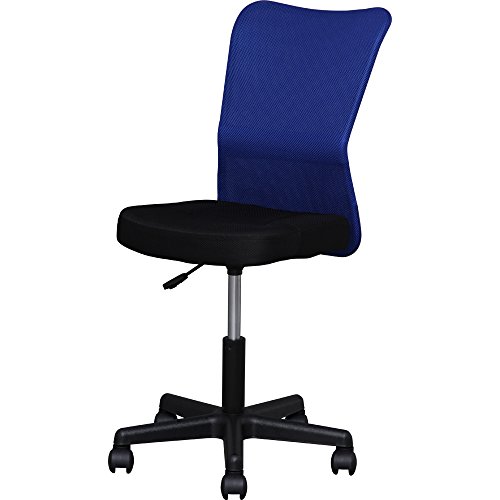 オフィスチェア メッシュバックチェア H-298F ブルー