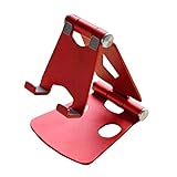 ミヨシ MCO アルミニウム製 スマートフォン・タブレット用スタンド ミニ(画面サイズ7インチまで対応) レッド SST-13/RD SST-13/RD