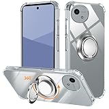 Motorola MOTO G64 5G ケース/ G64Y 5G ケース リング TPU 薄型 軽量 シリコン Moto g64 5G/g64y 5G カバー 耐衝撃 指紋防止 車載ホルダー対応 防塵 一体型 人気 携帯カバー(クリア)