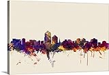 マイケル・Tompsettプレミアムシックラップキャンバス壁アート印刷題名Albuquerque New Mexico Skyline 36" x 24" 2331022_24_36x24_none