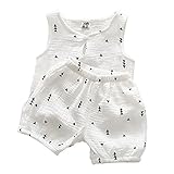 Cutelove　ベスト+ショートパンツ2点セット　コットン　男の子　女の子　赤ちゃん　夏　可愛い