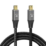 Cablecc Mini DisplayPort 1.4 8K60hzケーブルUltra-HDUHD 4K 144hz MiniDP-MiniDPケーブル7680 * 4320（ビデオPCラップトップTV用）