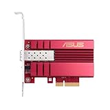 Asus 10Gbps ギガビットイーサネット PCI Express ネットワークアダプター PCIe 2.0/3.0 X4 SFP+ ネットワークカード/イーサネットカード対応 光ファイバー(XG-C100F)