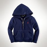 ラルフローレン 定番　ポニー　ジップ　パーカー ポロ　ralph lauren　ボーイズ　ラルフ 男女兼用 (3T, ネイビー) 並行輸入品