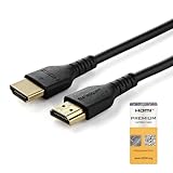 StarTech.com HDMI 2.0ケーブル/2m/4K60Hz/強化アラミド繊維/オス