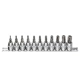 (STRAIGHT/ストレート) 3/8"(9.5mm) ヘクサロビュラビットソケットセット いじり止め付き 11ピース 10-5200