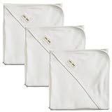 Sweet Layette オーガニックコットン新生児押さえつけるブランケット (Ivory 3p)