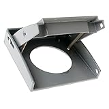 hubbell-bell 5034 – 0 2-gang Weatherproof垂直30 – 50-ampレセプタクルデバイスカバー、グレー