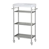 IKEA(イケア) GRUNDTAL 80171432 ワゴン, ステンレススチール