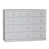 アルファタカバ ディズニー家具シリーズ セレクトミッキー 120cm幅4段ホワイト 取っ手スタンダードホワイト