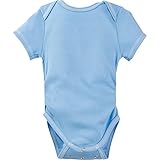 miraclewear半袖Baby Boy調節可能なsnap-n-grow 100 %コットンボディスーツby Miracle Blanket カラー: ブルー