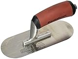 MARSHALLTOWN The Premier Line SP83SD 8-Inch by 3-Inch High Carbon Steel Pool Trowel with Curved Dura